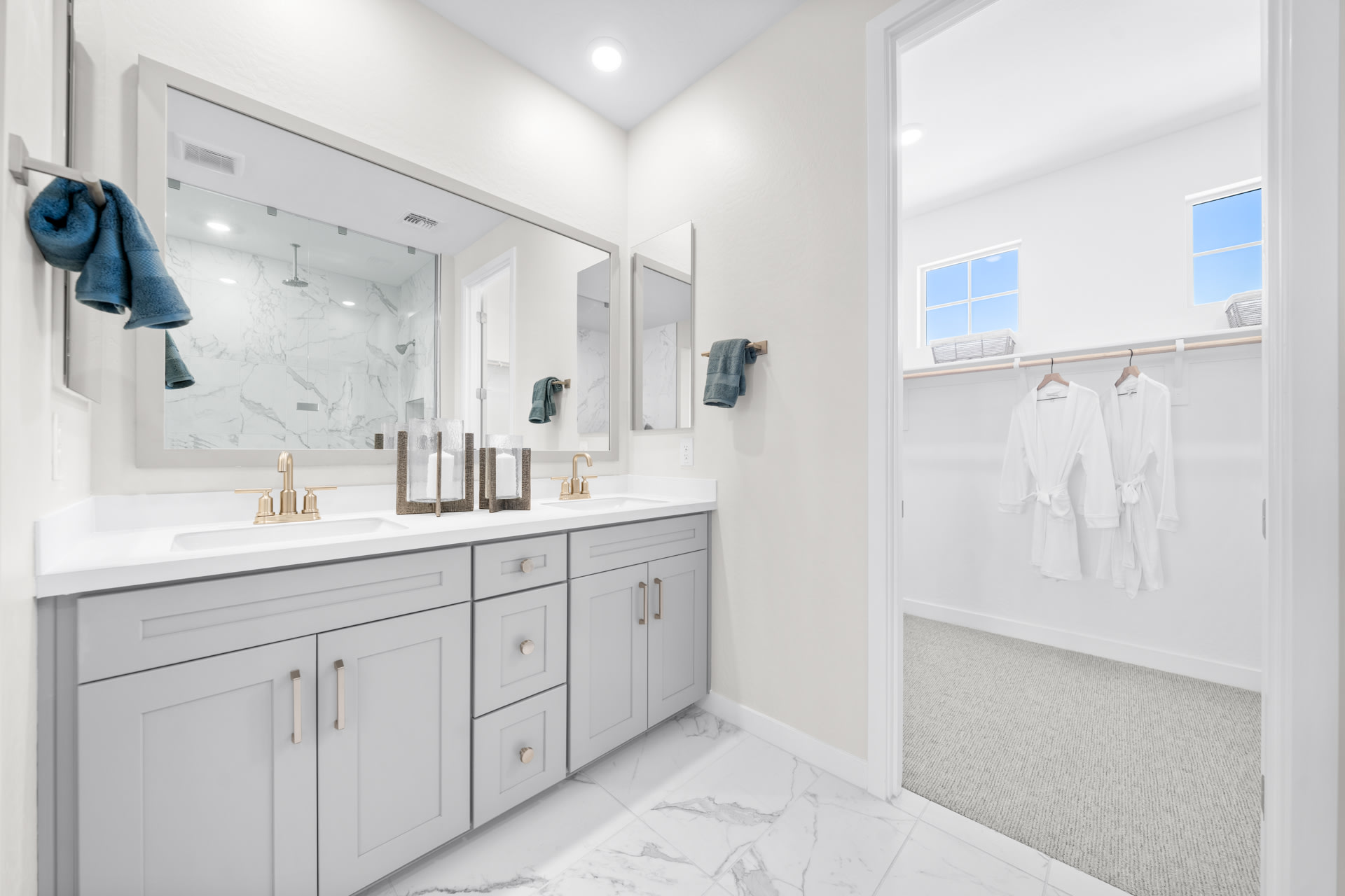 Primary Bathroom | Libra Model Home | Rialta | New homes in Mesa, Arizona | Landsea Homes