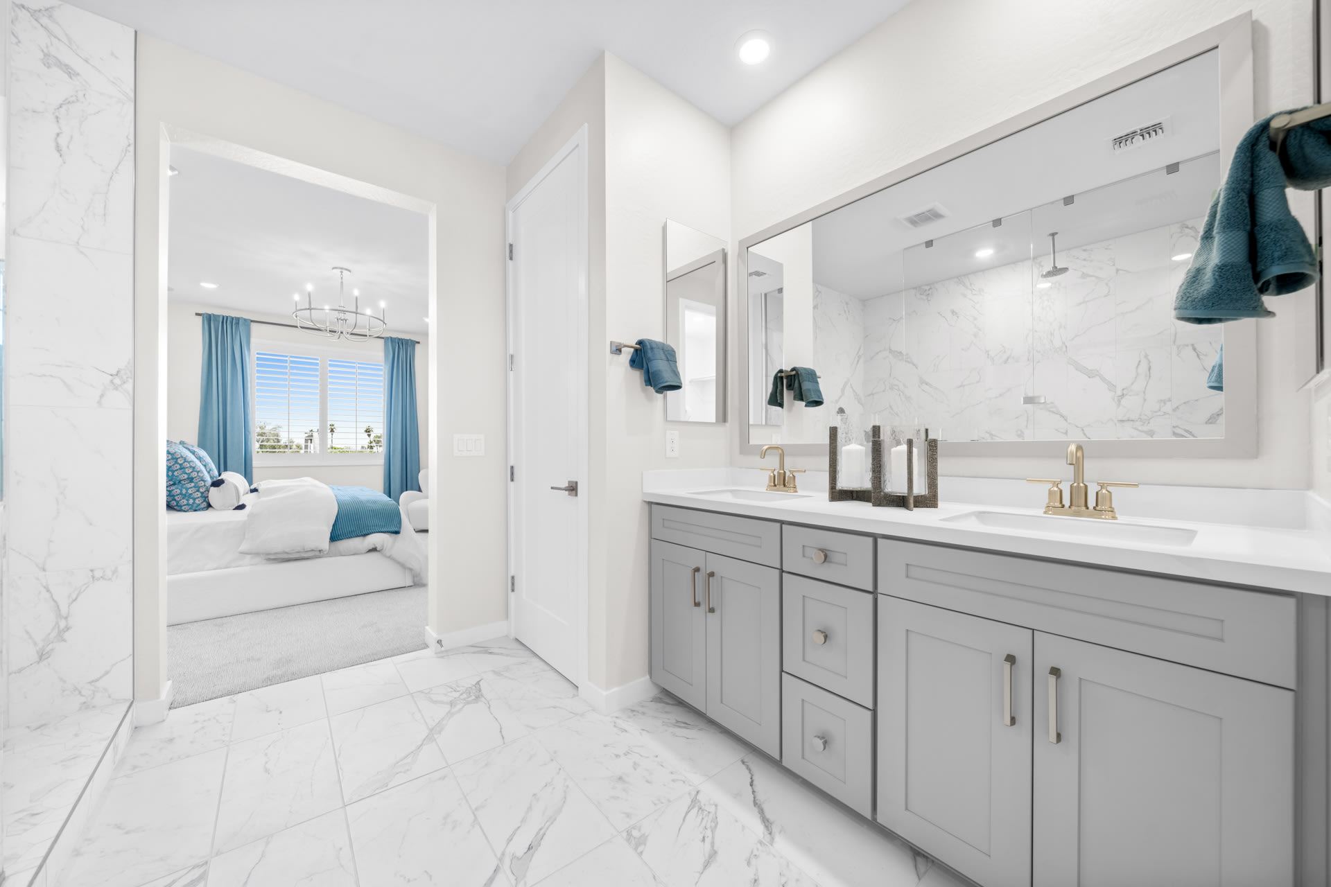 Primary Bathroom | Libra Model Home | Rialta | New homes in Mesa, Arizona | Landsea Homes