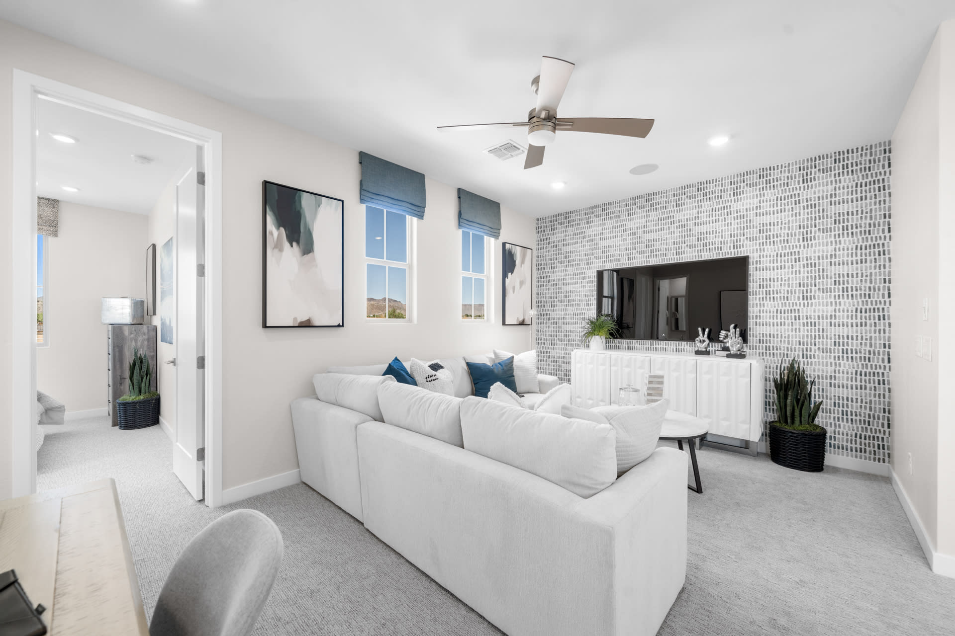 Loft & Door to Bedroom 3 | Libra Model Home | Rialta | New homes in Mesa, Arizona | Landsea Homes