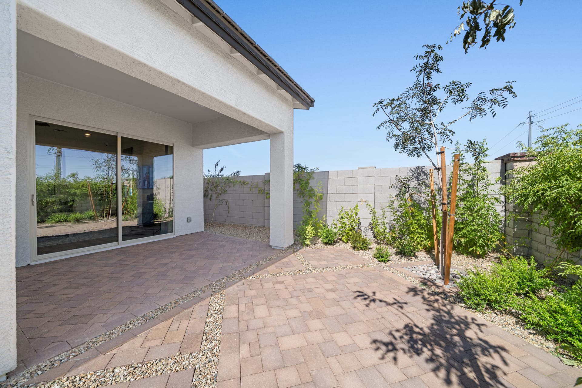 Backyard with Covered Patio | Libra Model Home | Rialta | New homes in Mesa, Arizona | Landsea Homes