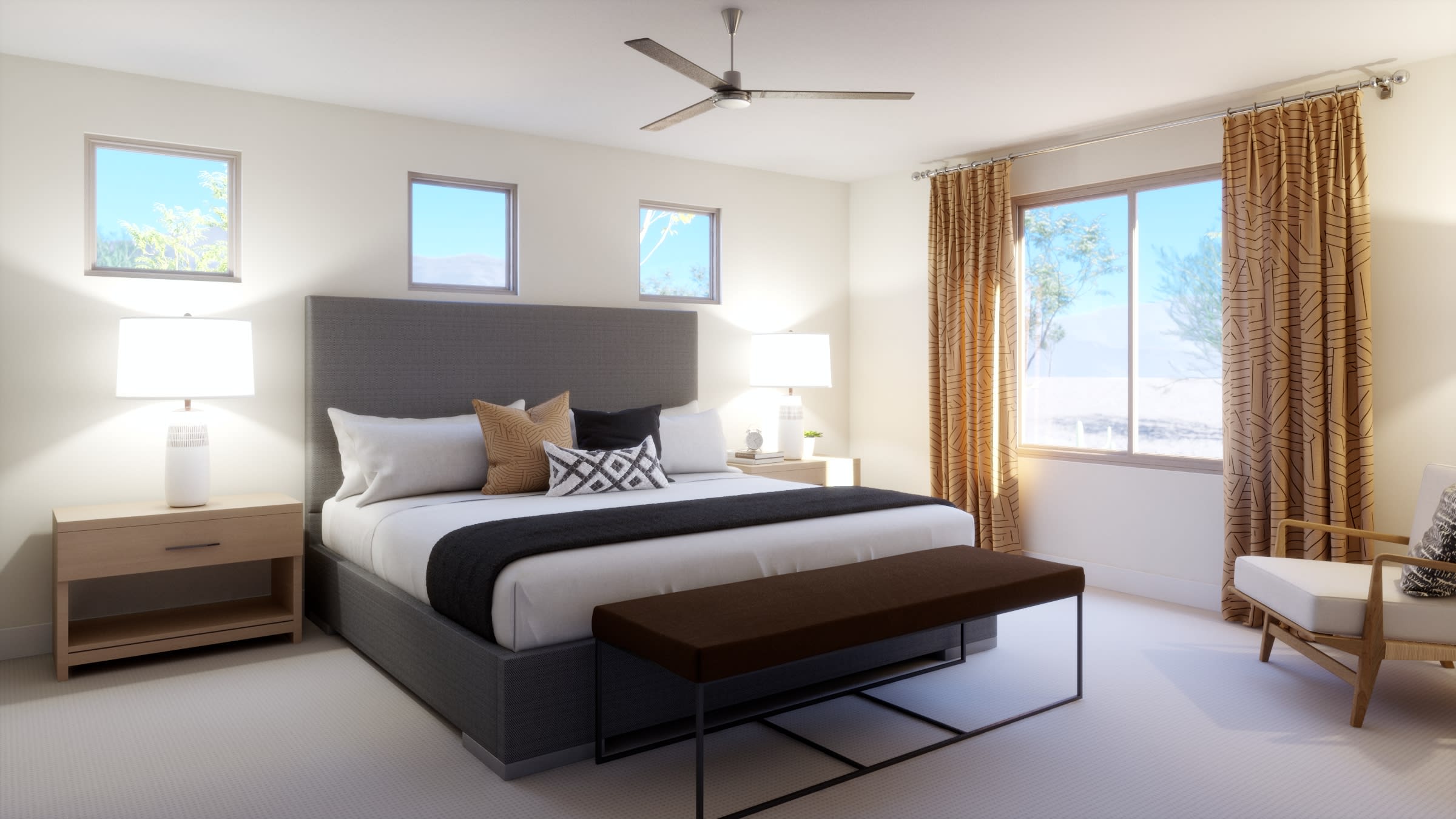 Primary Bedroom | Virgo at Rialta | New Homes in Mesa, AZ by Landsea Homes