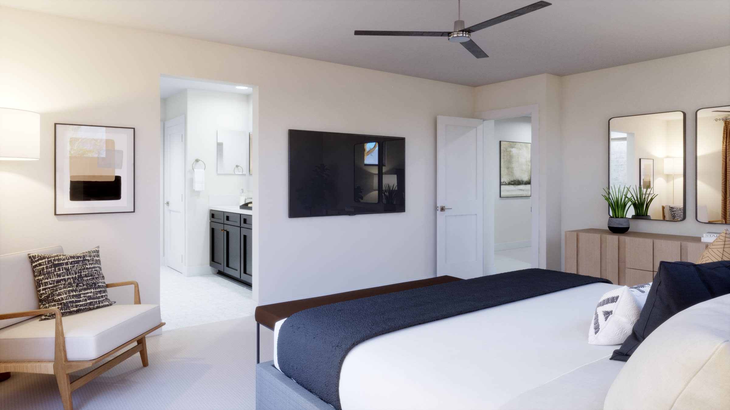 Primary Bedroom | Virgo at Rialta | New Homes in Mesa, AZ by Landsea Homes