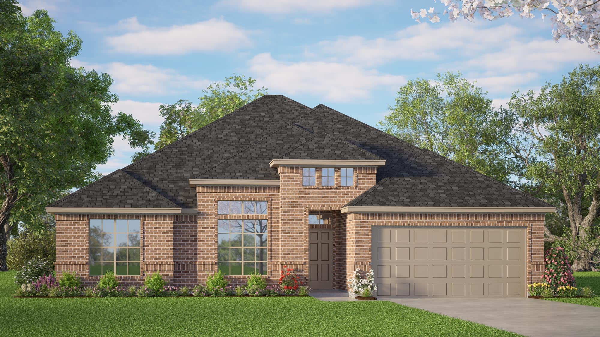 Elevation A | Concept 2040 at Coyote Crossing in Godley, TX by Landsea Homes