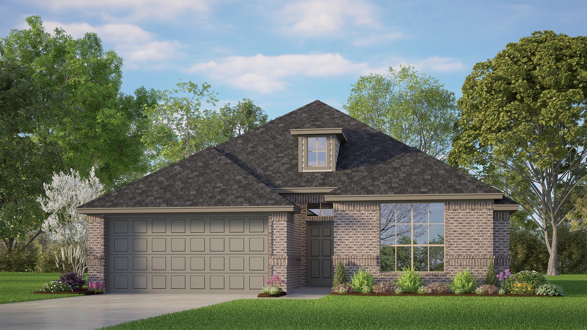 Elevation A | Concept 1455 at Pirate Village in Granbury, TX by Landsea Homes
