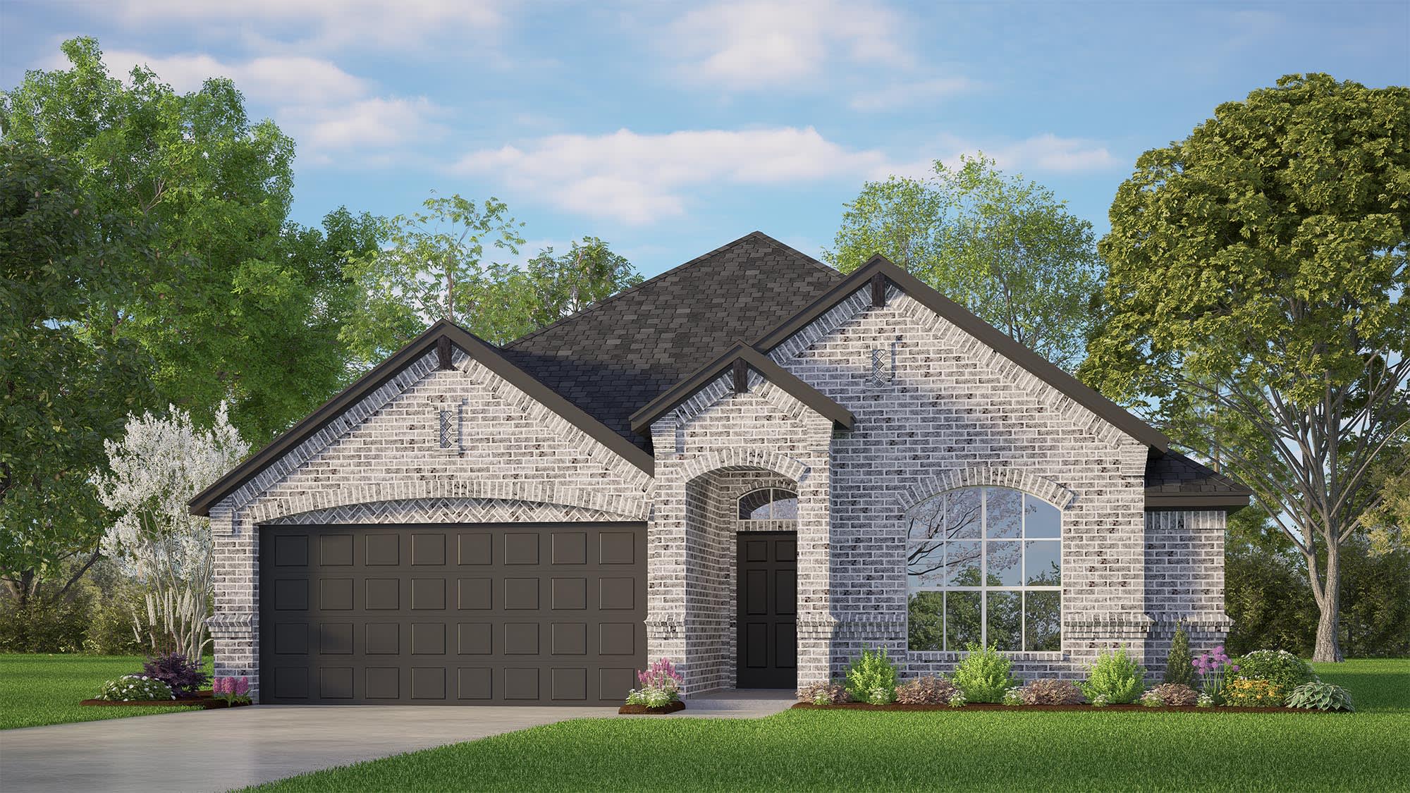 Elevation D | Concept 1455 at Pirate Village in Granbury, TX by Landsea Homes