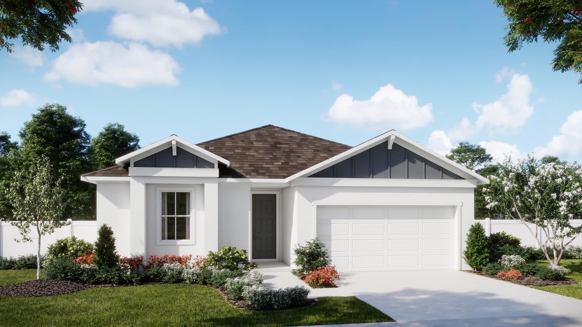 Florida Vernacular Elevation | Dune | Hodges Reserve | New Homes In Howey-in-the-Hills, FL by Landsea Homes