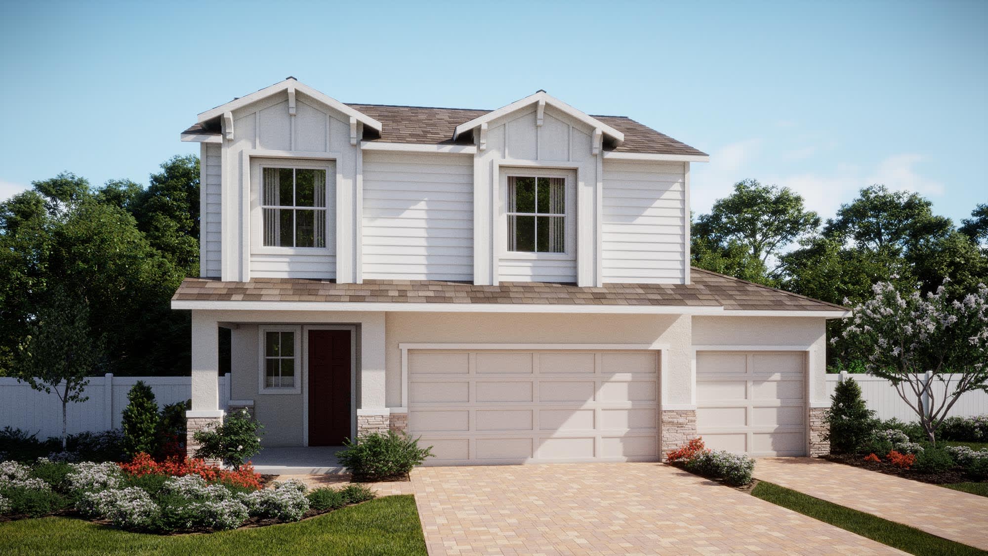 Florida Vernacular Elevation | Vero | Harrell Oaks | New Homes In Orlando, FL by Landsea Homes