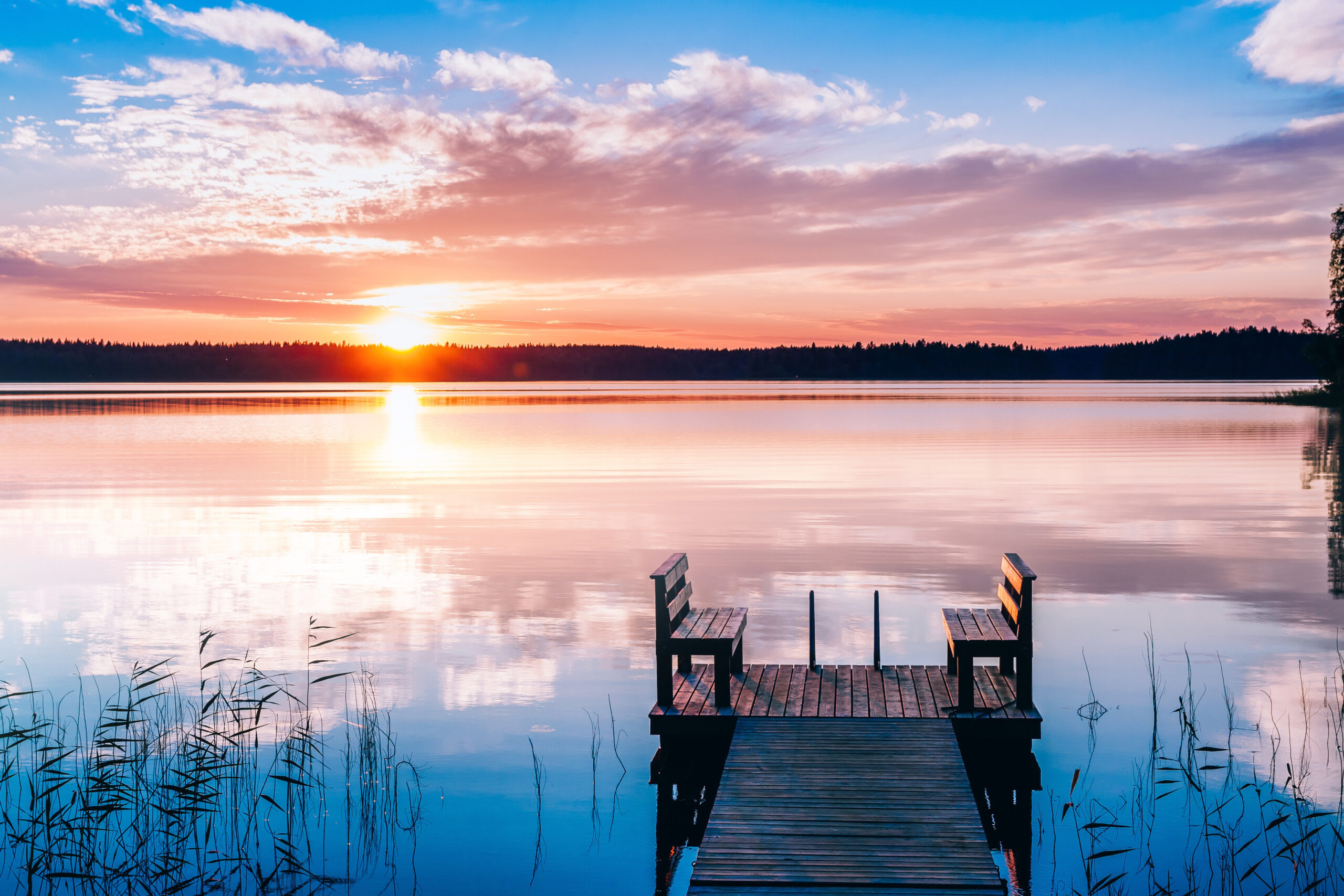 Take in sunsets on the community Viewing Dock | Hodges Reserve | New Homes in Leesburg, FL | Landsea Homes