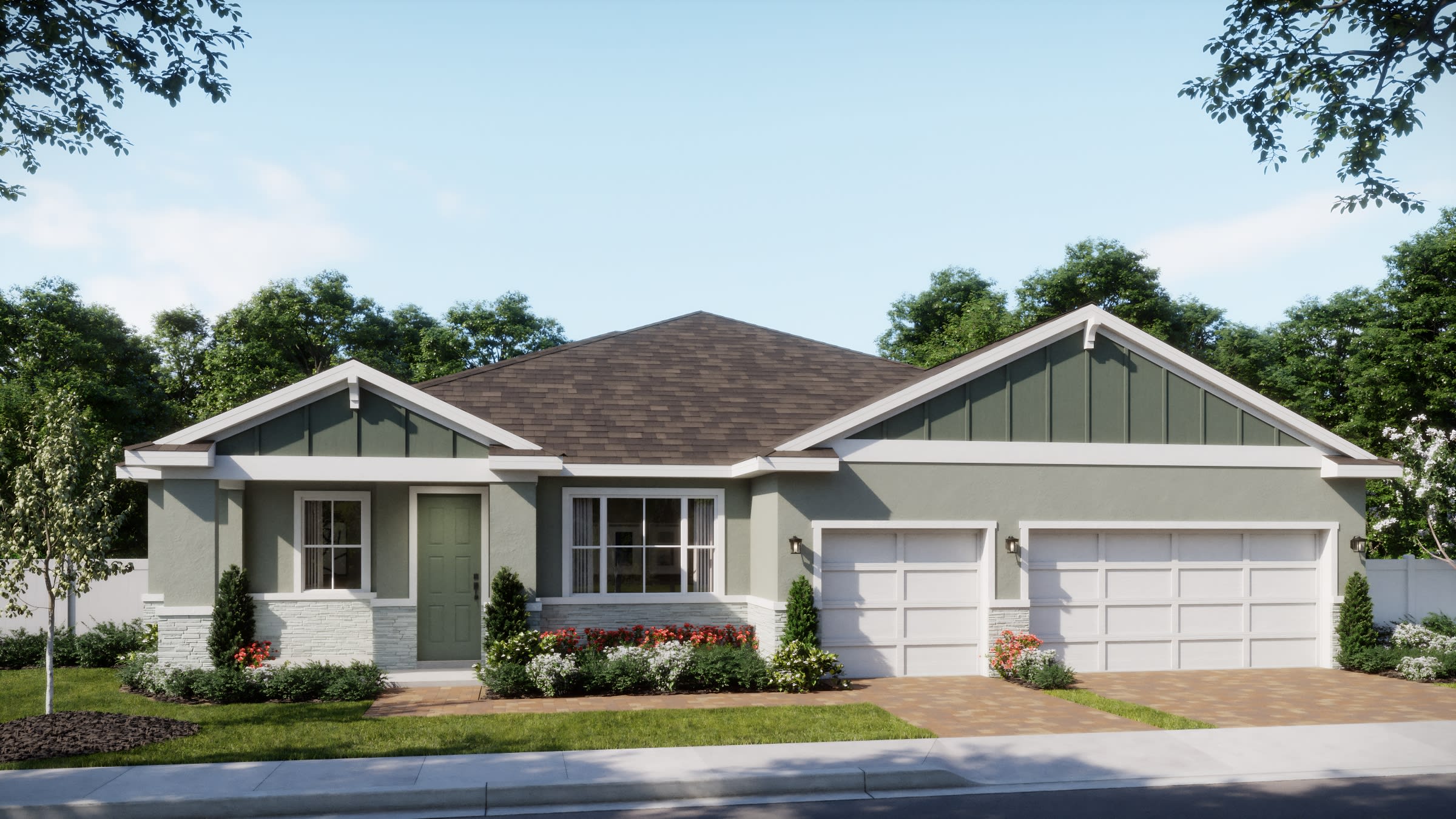 Brentwood | Florida Vernacular Elevation | New Homes in Central Florida | Landsea Homes