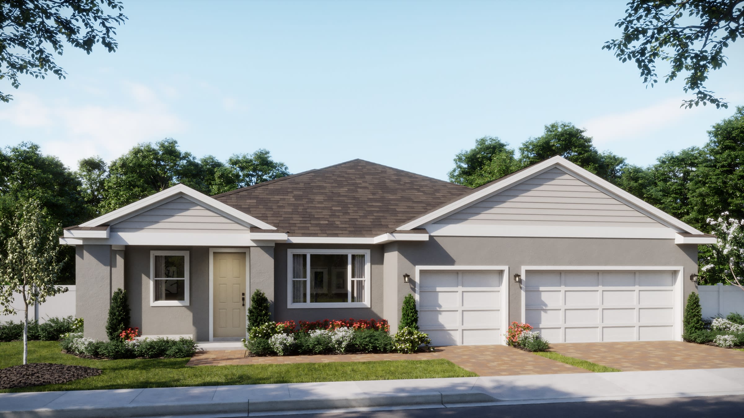 Brentwood | Transitional Elevation | New Homes in Central Florida | Landsea Homes