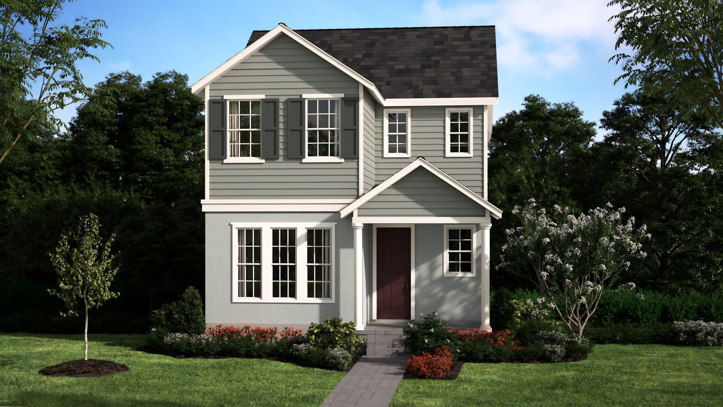 Colonial Elevation | Skye | Cypress Bluff | New Homes in Groveland, FL | Landsea Homes