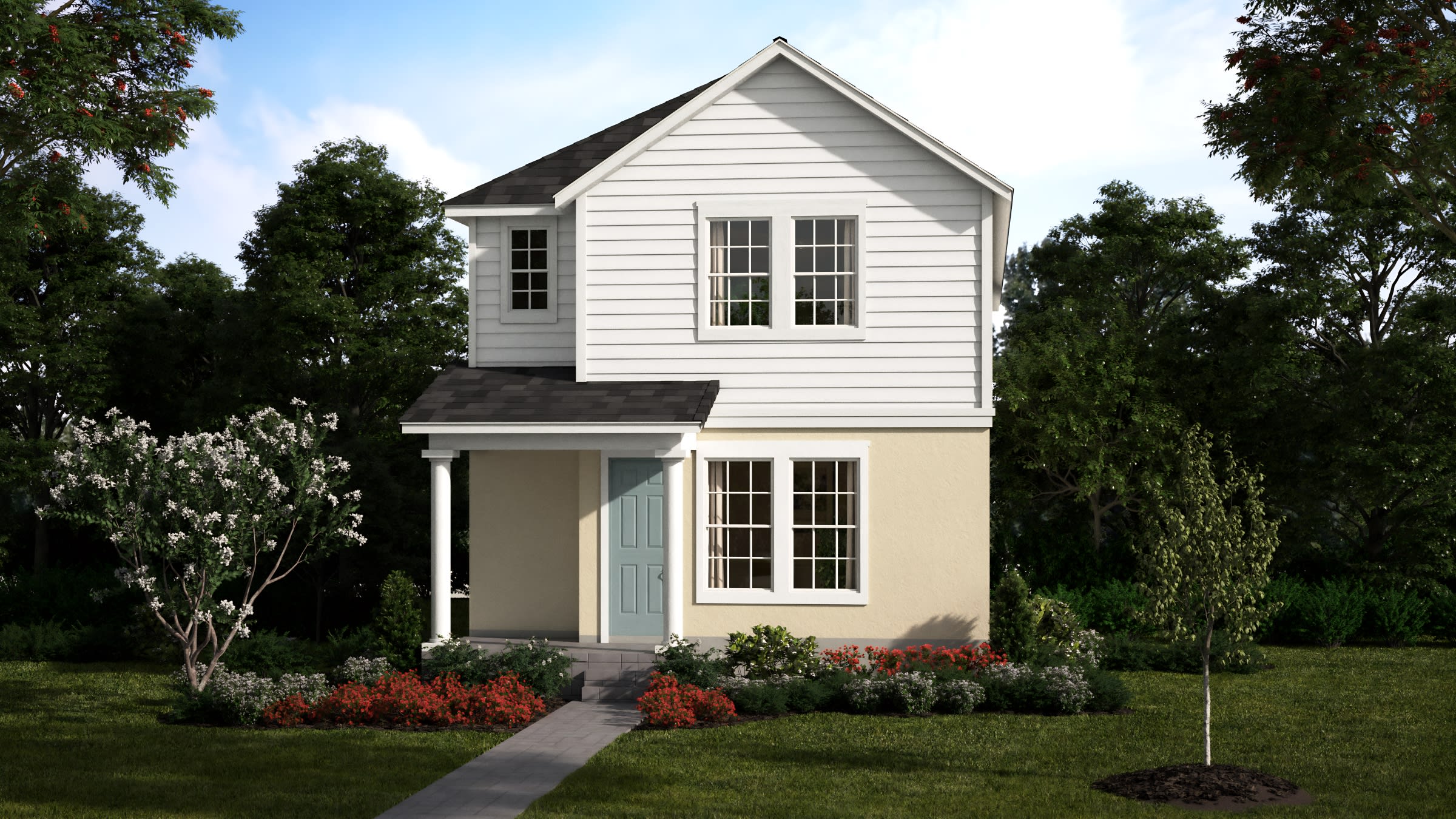 Colonial Elevation | Vista | Cypress Bluff | New Homes in Groveland, FL | Landsea Homes