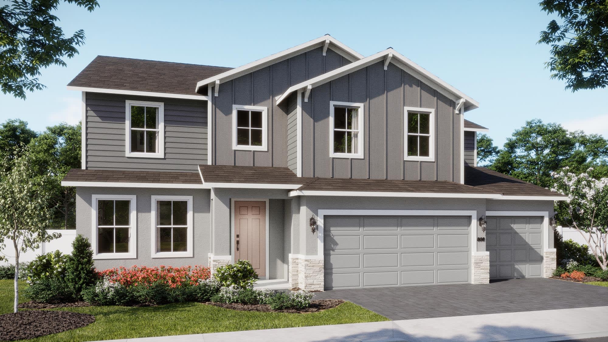 Florida Vernacular Elevation | Exbury | Trinity Gardens | New Homes in DeLand, FL by Landsea Homes