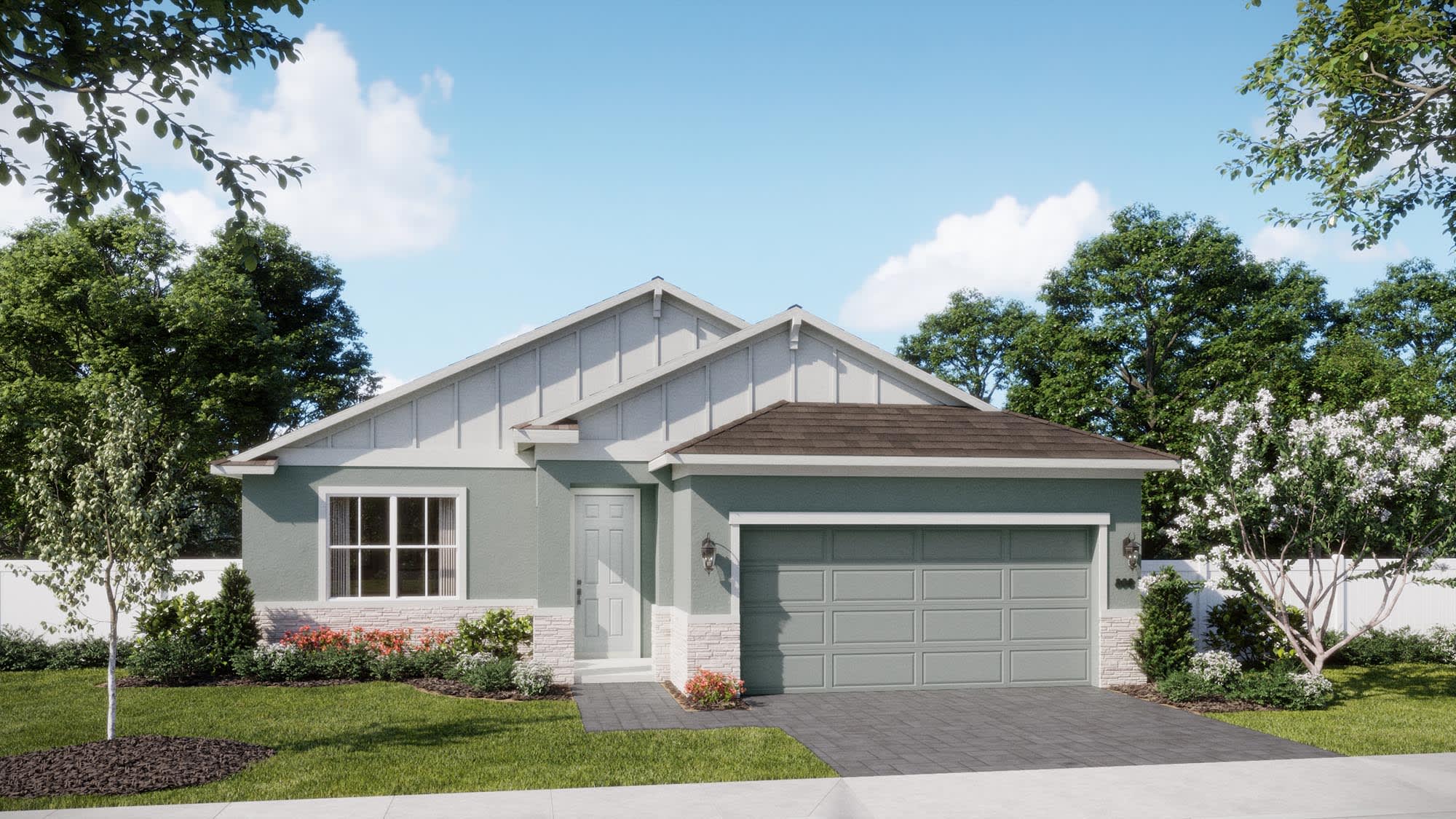 Florida Vernacular Elevation | Sebring | Trinity Gardens | New Homes in DeLand, FL by Landsea Homes