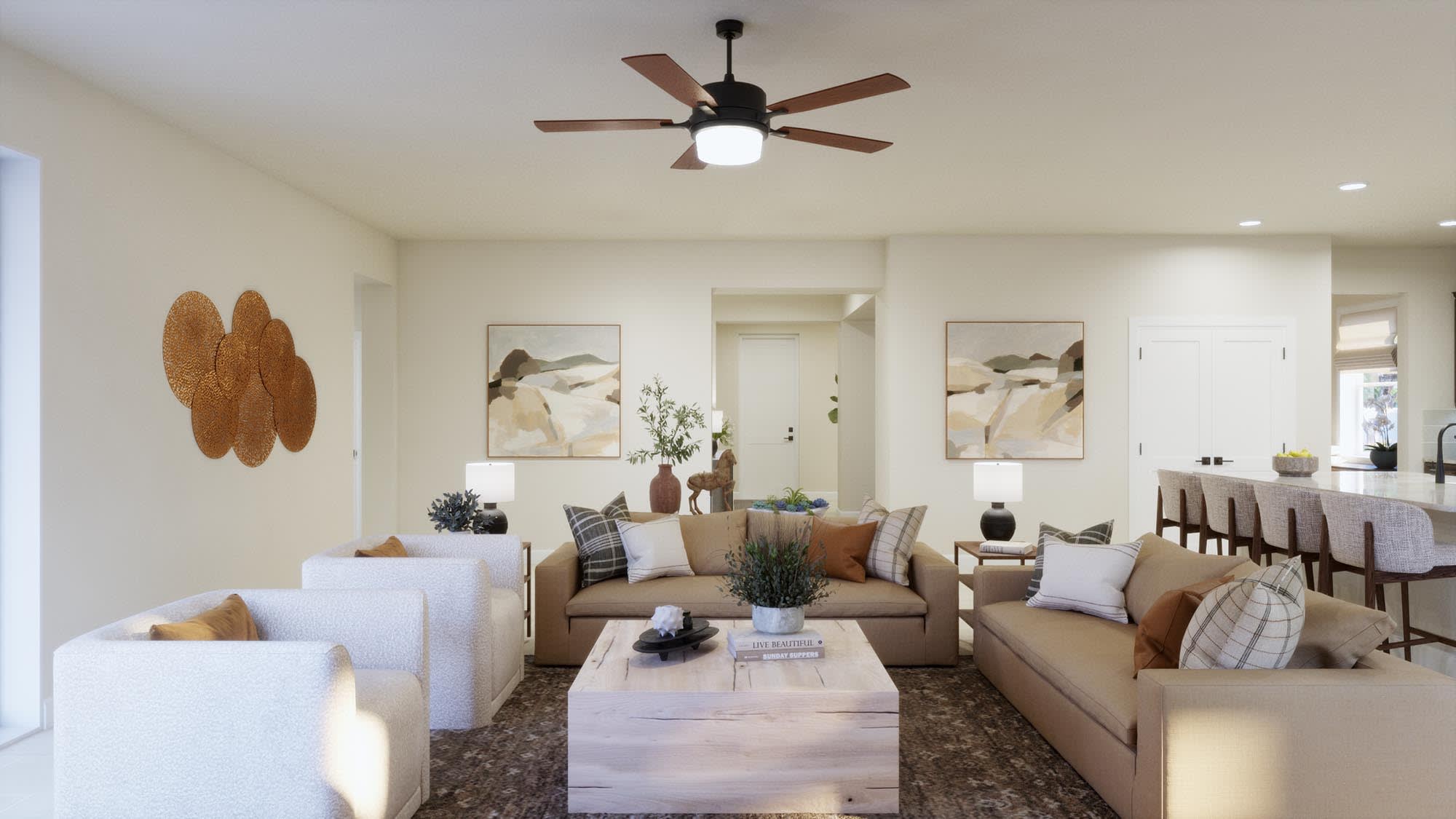 Family Room | Palmer | Trinity Gardens | New Homes in DeLand, FL by Landsea Homes