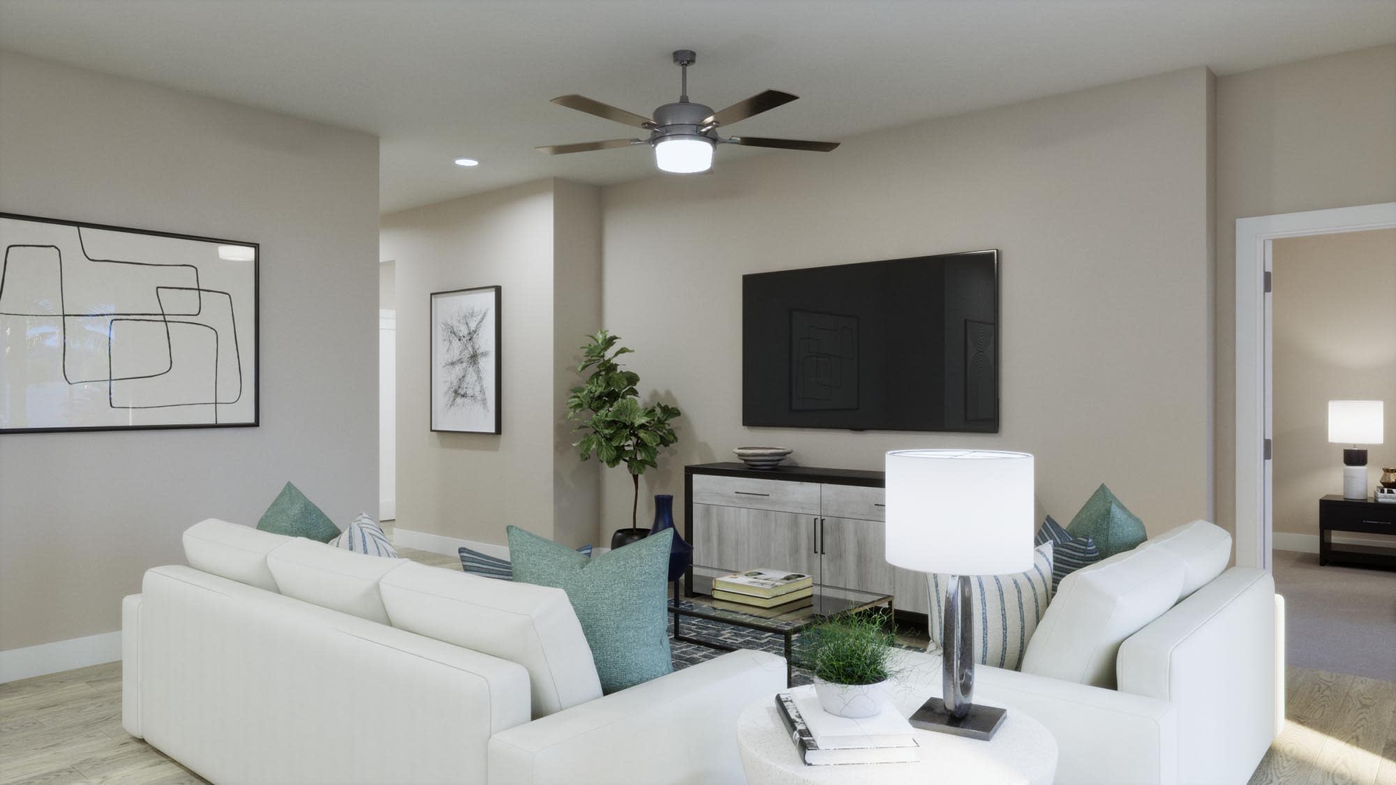 Family Room | Sebring | Trinity Gardens | New Homes in DeLand, FL by Landsea Homes