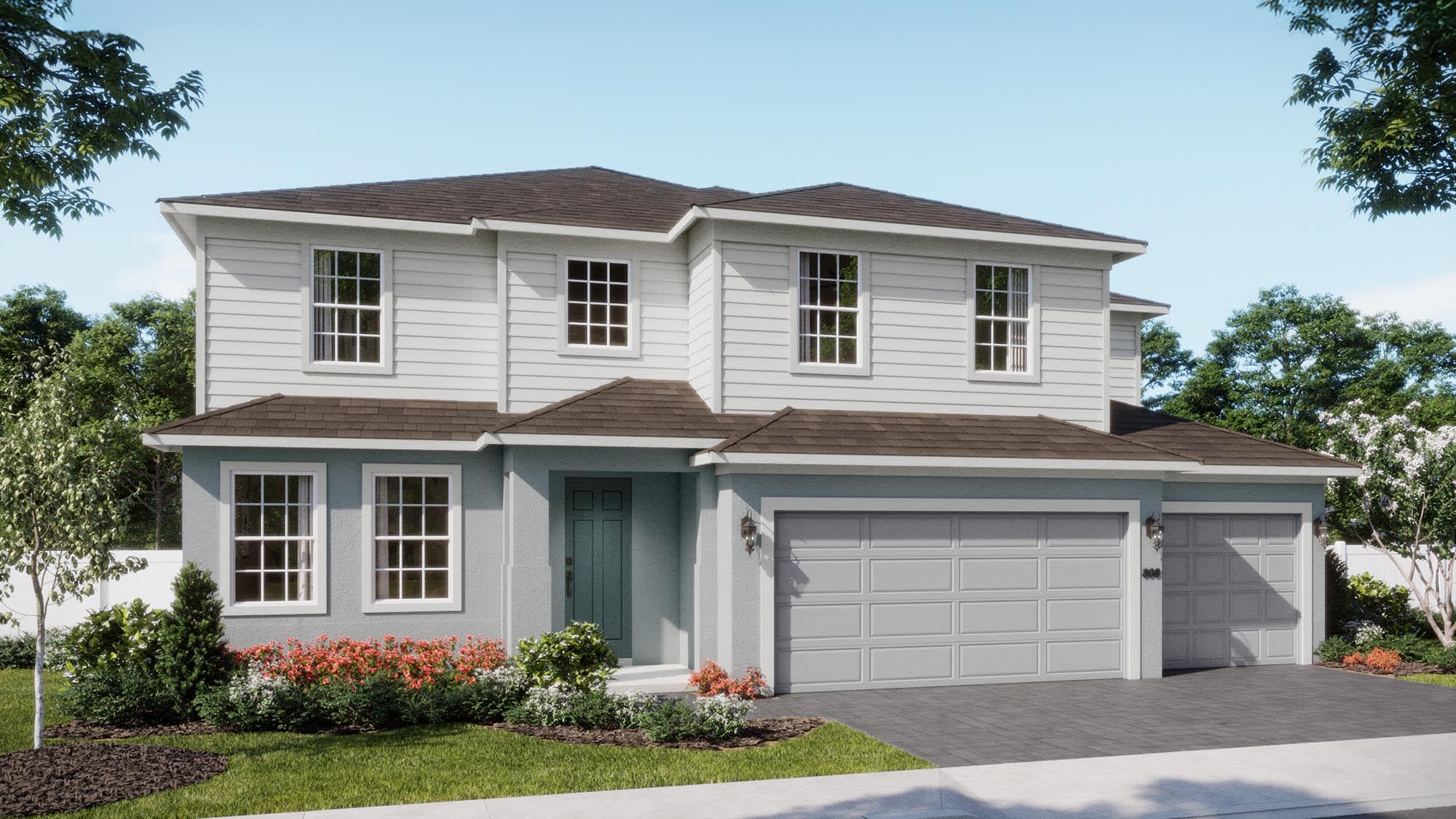 Traditional Elevation | Exbury | Trinity Gardens | New Homes in DeLand, FL by Landsea Homes