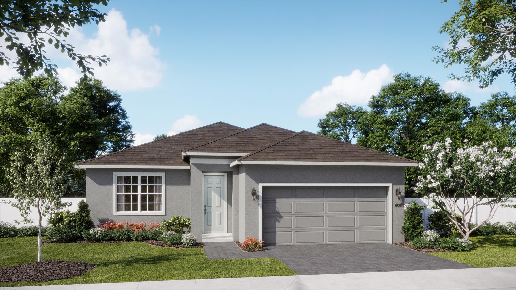 Traditional Elevation | Sebring | Trinity Gardens | New Homes in DeLand, FL by Landsea Homes