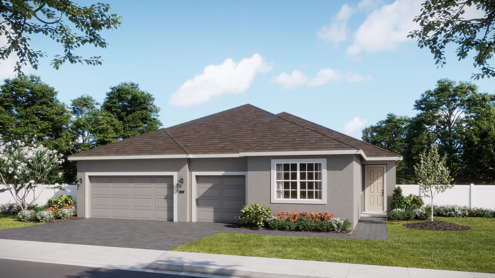 Traditional Elevation | Serenity | Trinity Gardens | New Homes in DeLand, FL by Landsea Homes