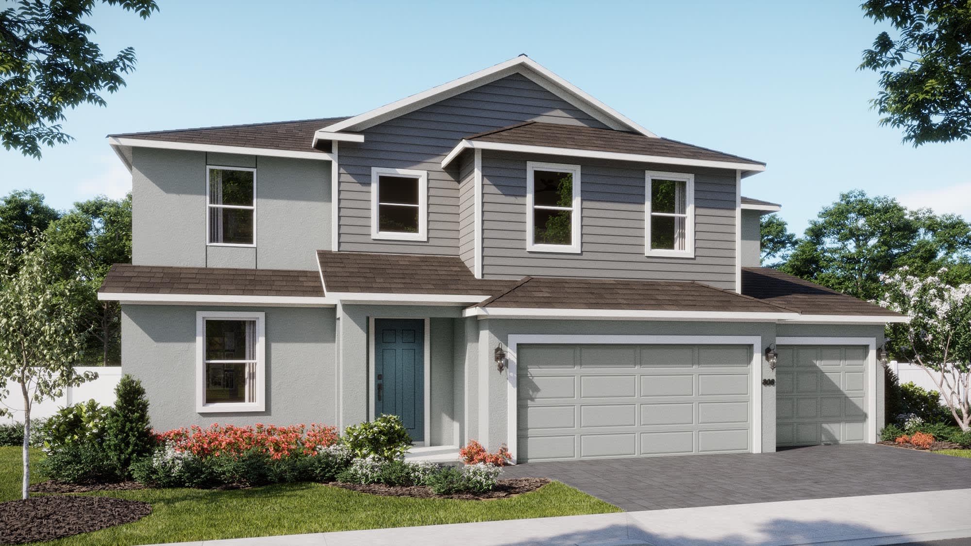 Transitional Elevation | Exbury | Trinity Gardens | New Homes in DeLand, FL by Landsea Homes