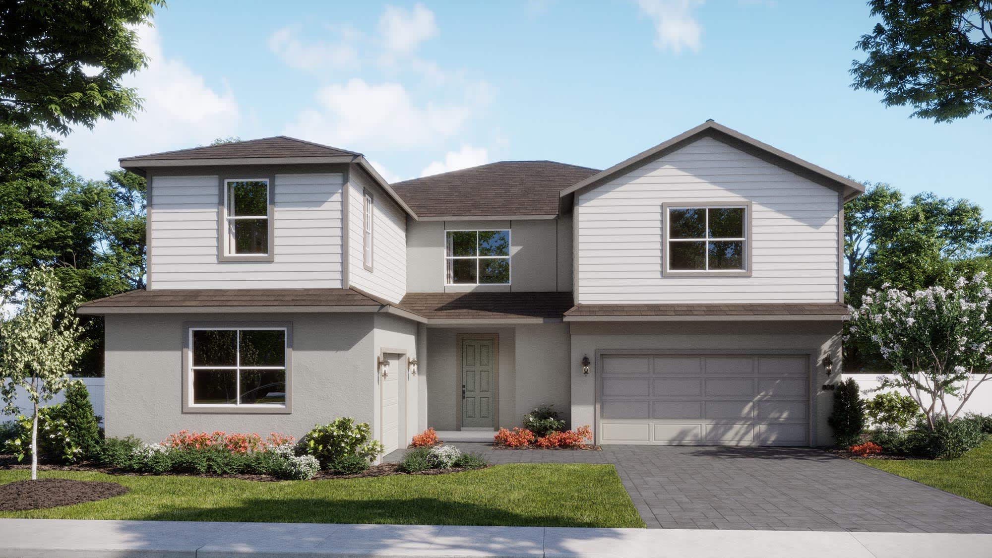Transitional Elevation | Palmer | Trinity Gardens | New Homes in DeLand, FL by Landsea Homes