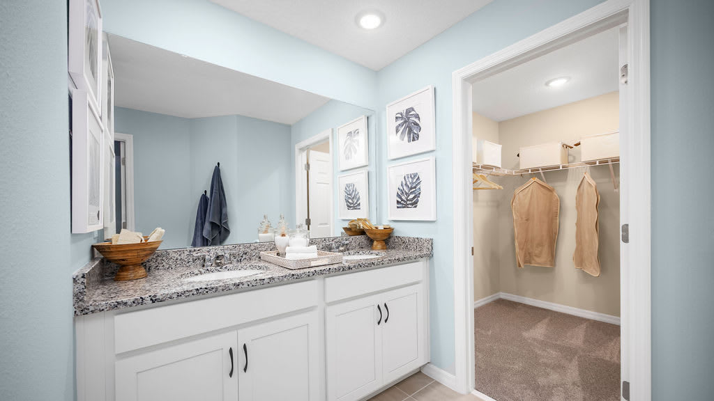 Primary Bathroom | Cape | Hodges Reserve | New Homes In Howey-in-the-Hills, FL by Landsea Homes