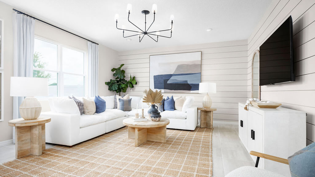 Living Room | Cape | Hodges Reserve | New Homes In Howey-in-the-Hills, FL by Landsea Homes