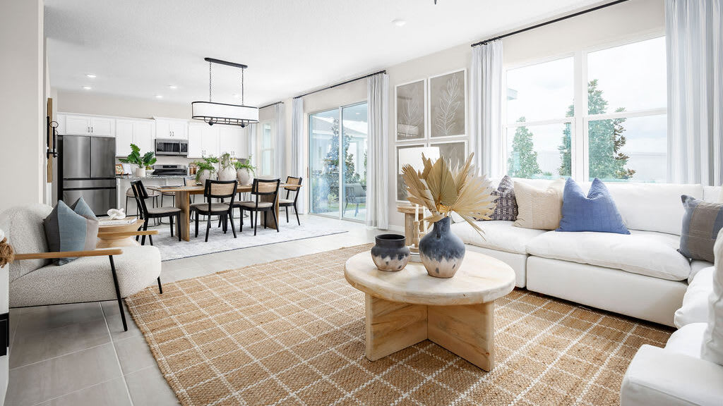 Living & Dining Room | Cape | Hodges Reserve | New Homes In Howey-in-the-Hills, FL by Landsea Homes