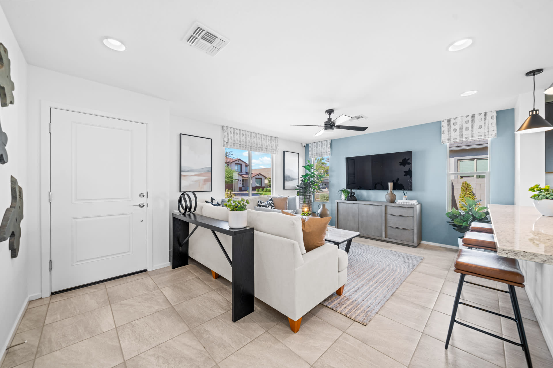 Entrance into Great Room & Kitchen Area | Pinnacle | Wildera – Crest Series | New Homes in San Tan Valley, AZ by Landsea Homes