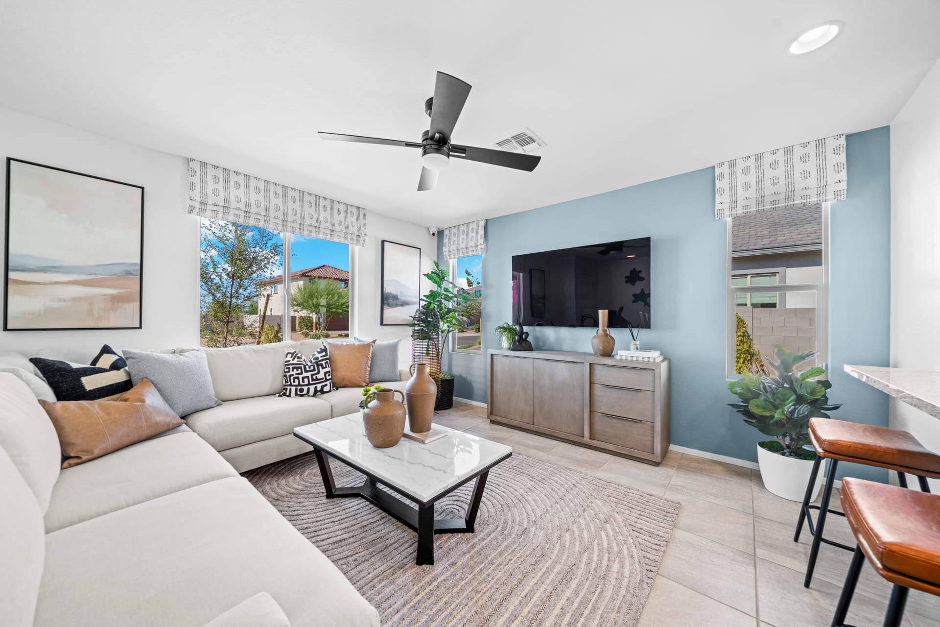 Great Room | Pinnacle | Wildera – Crest Series | New Homes in San Tan Valley, AZ by Landsea Homes