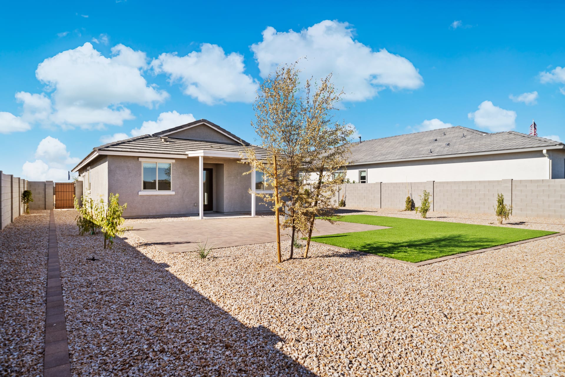 Backyard Shown for Model Purposes | Pinnacle | Wildera – Crest Series | New Homes in San Tan Valley, AZ by Landsea Homes