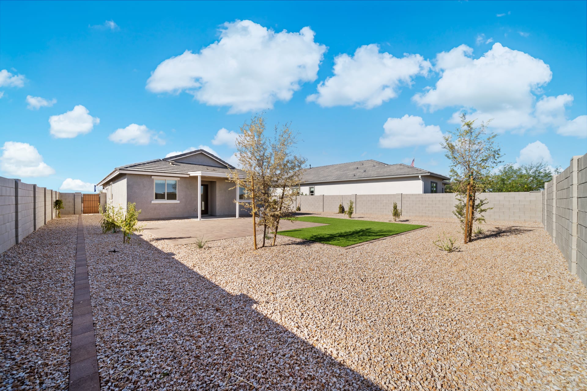 Backyard Shown for Model Purposes | Pinnacle | Wildera – Crest Series | New Homes in San Tan Valley, AZ by Landsea Homes