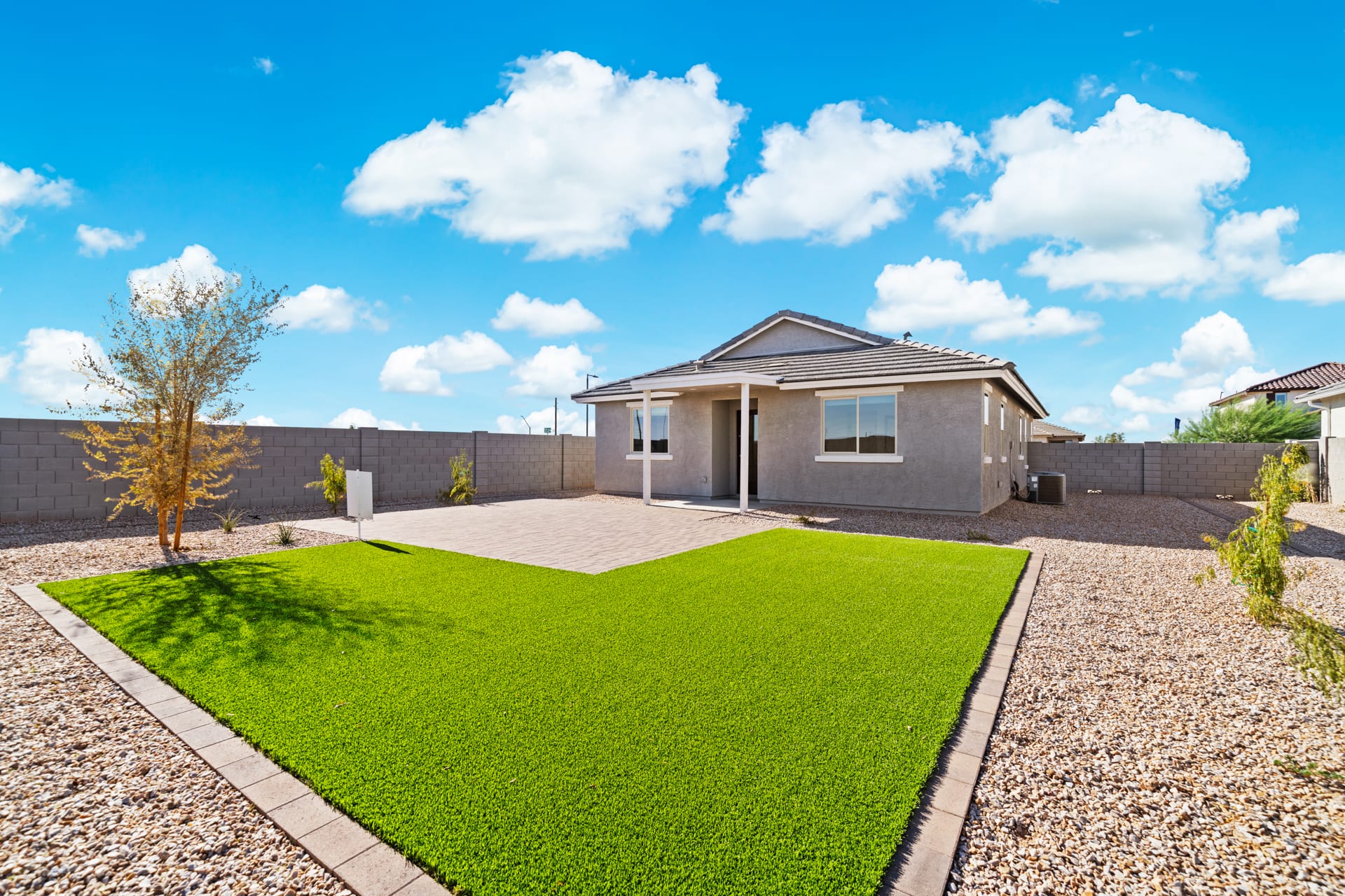 Backyard Shown for Model Purposes | Pinnacle | Wildera – Crest Series | New Homes in San Tan Valley, AZ by Landsea Homes