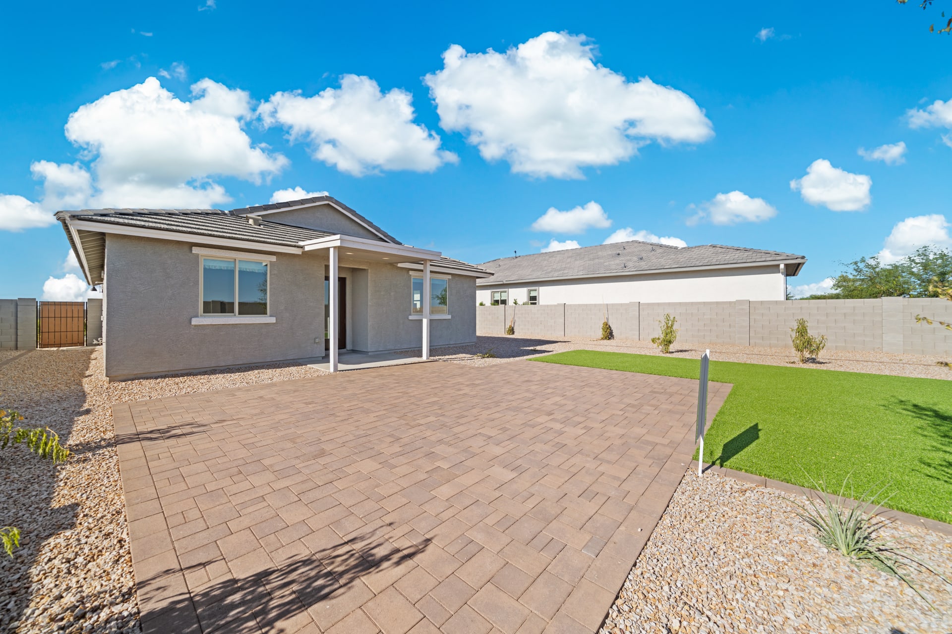 Backyard Shown for Model Purposes | Pinnacle | Wildera – Crest Series | New Homes in San Tan Valley, AZ by Landsea Homes