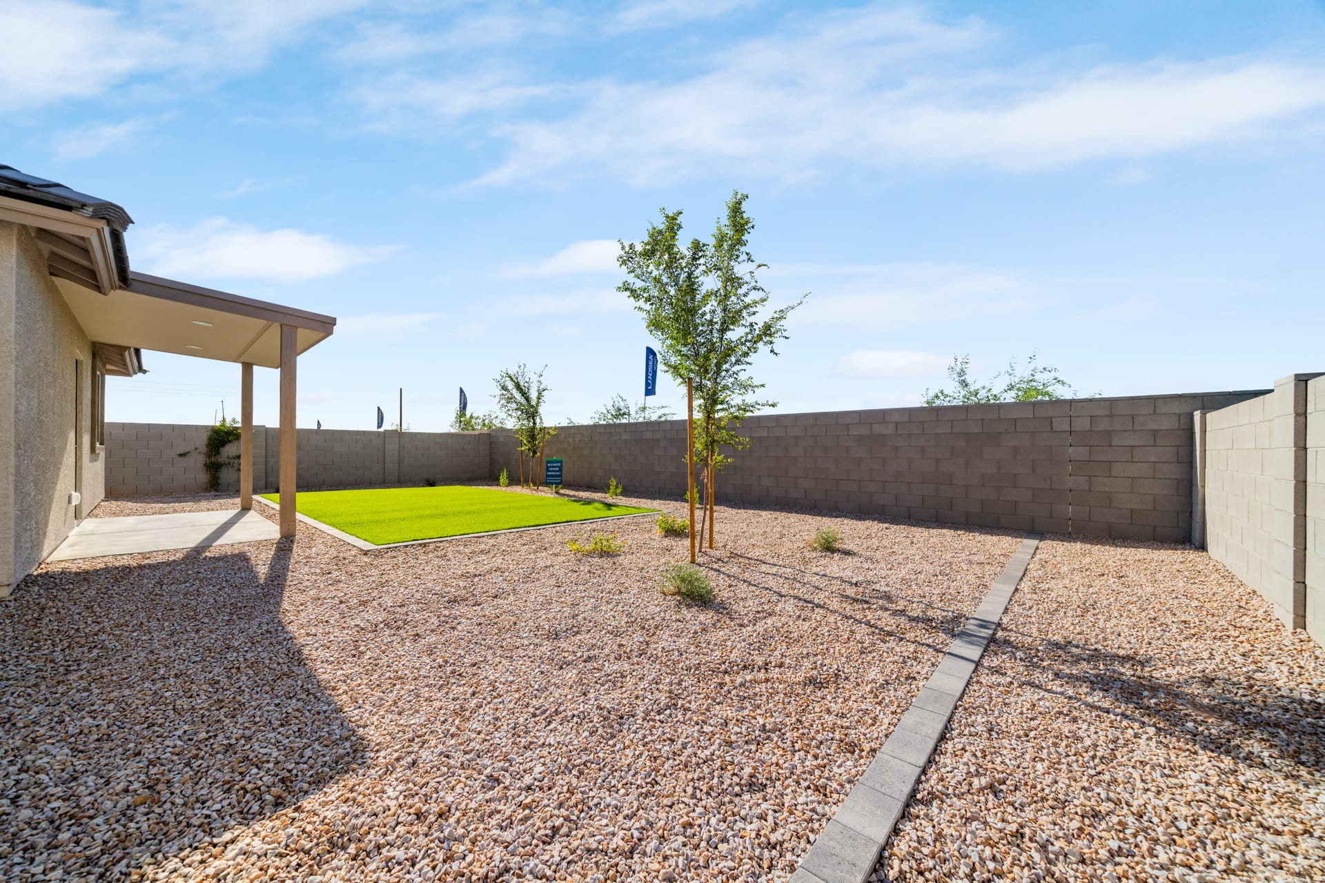 Backyard Shown for Model Purposes | Horizon | Wildera – Crest Series | New Homes in San Tan Valley, AZ by Landsea Homes