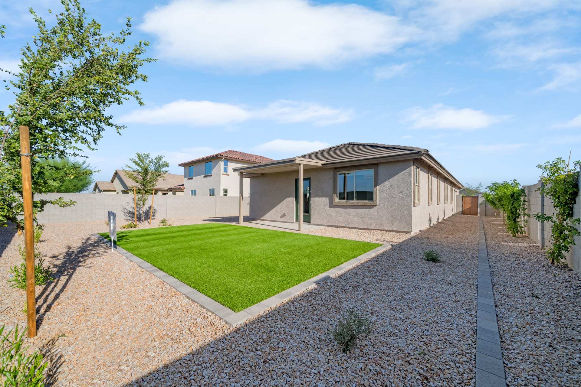 Backyard Shown for Model Purposes | Horizon | Wildera – Crest Series | New Homes in San Tan Valley, AZ by Landsea Homes