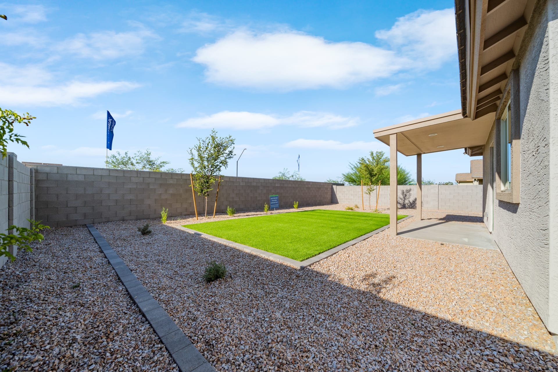 Backyard Shown for Model Purposes | Horizon | Wildera – Crest Series | New Homes in San Tan Valley, AZ by Landsea Homes