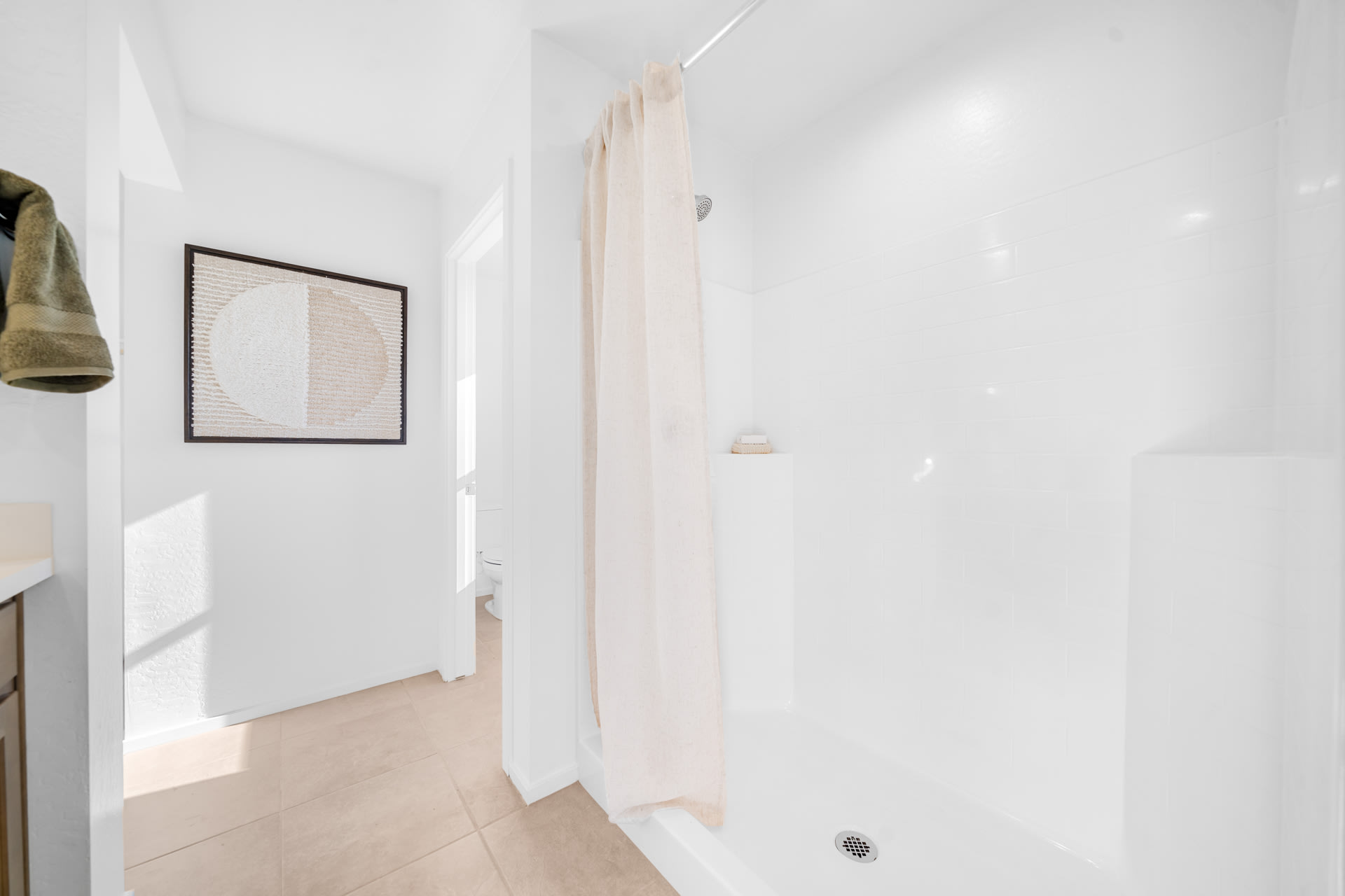 Primary Bathroom Walk-in Shower | Horizon | Wildera – Crest Series | New Homes in San Tan Valley, AZ by Landsea Homes