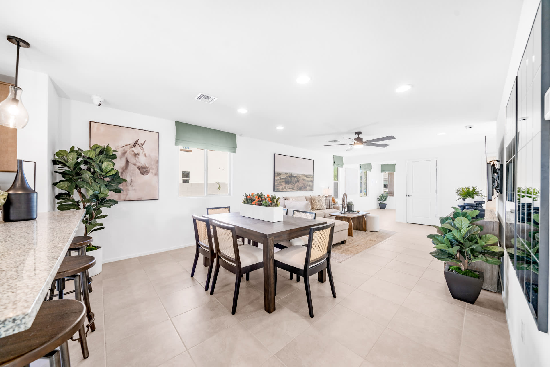Open Dining Area and Great Room | Horizon | Wildera – Crest Series | New Homes in San Tan Valley, AZ by Landsea Homes