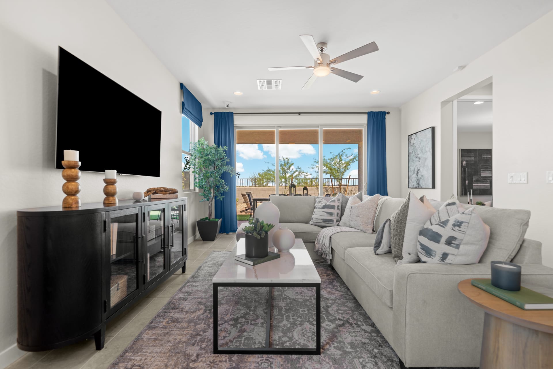 Great Room | Radiance Floorplan | Elara at Moonlight | New Homes in Maricopa, AZ by Landsea Homes
