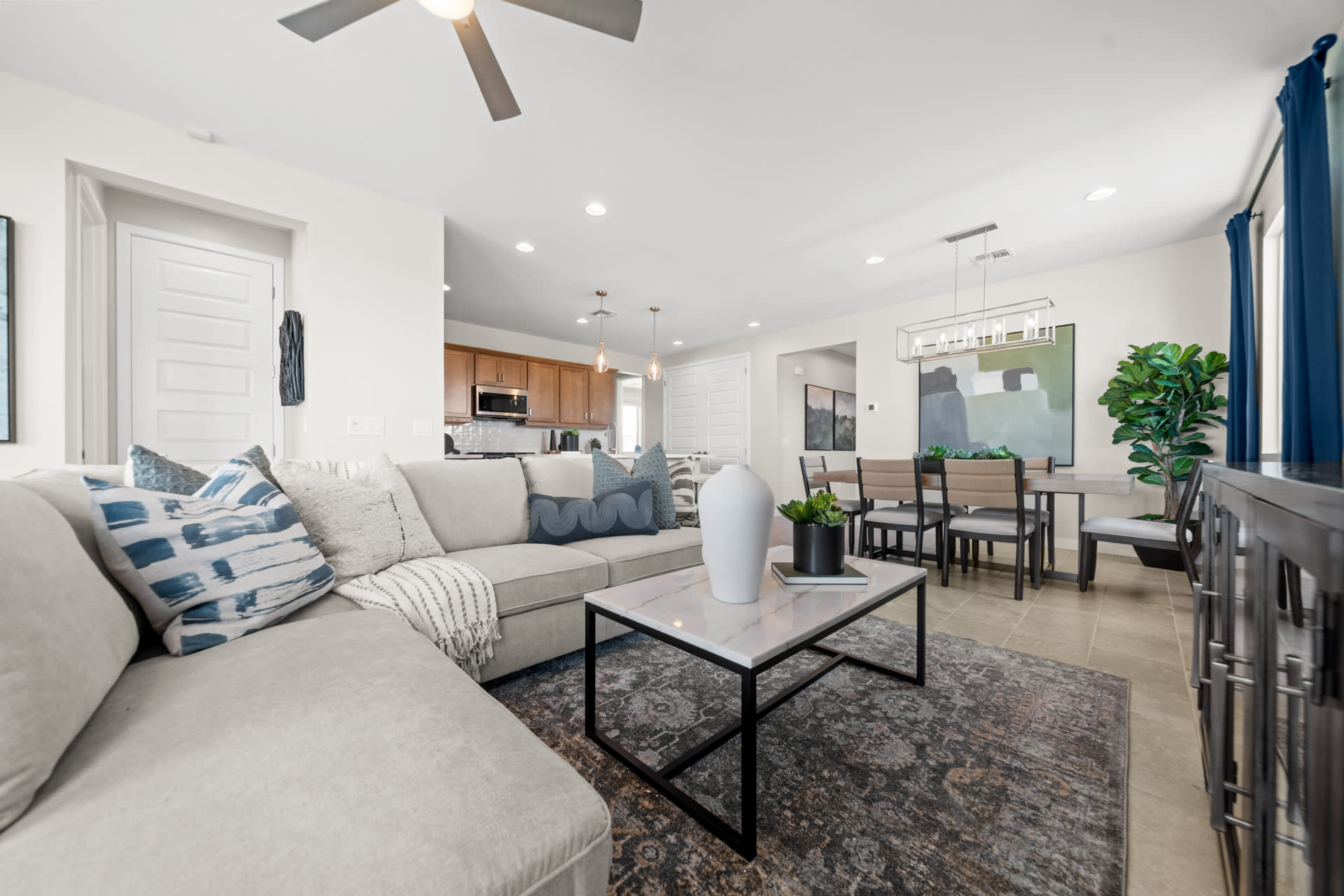 Great Room | Radiance Floorplan | Elara at Moonlight | New Homes in Maricopa, AZ by Landsea Homes