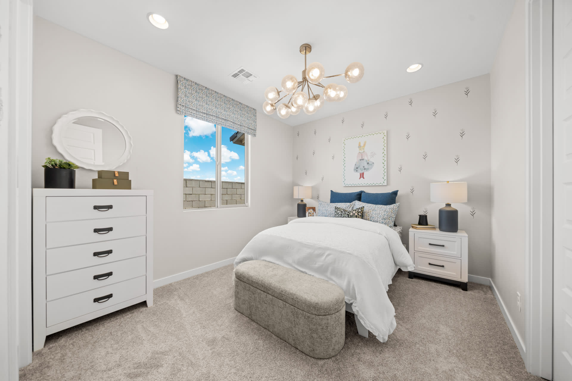 Bedroom 2 with En Suite Bath 3 | Radiance Floorplan | Elara at Moonlight | New Homes in Maricopa, AZ by Landsea Homes