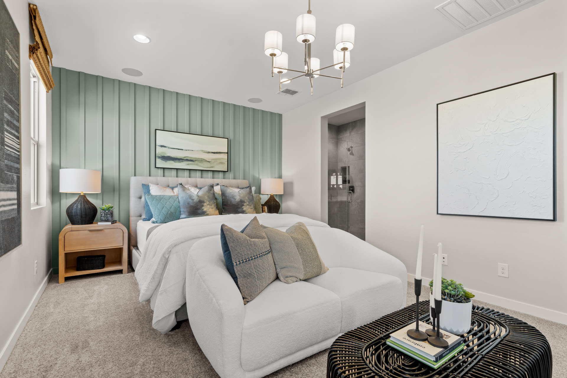 Primary Bedroom | Radiance Floorplan | Elara at Moonlight | New Homes in Maricopa, AZ by Landsea Homes