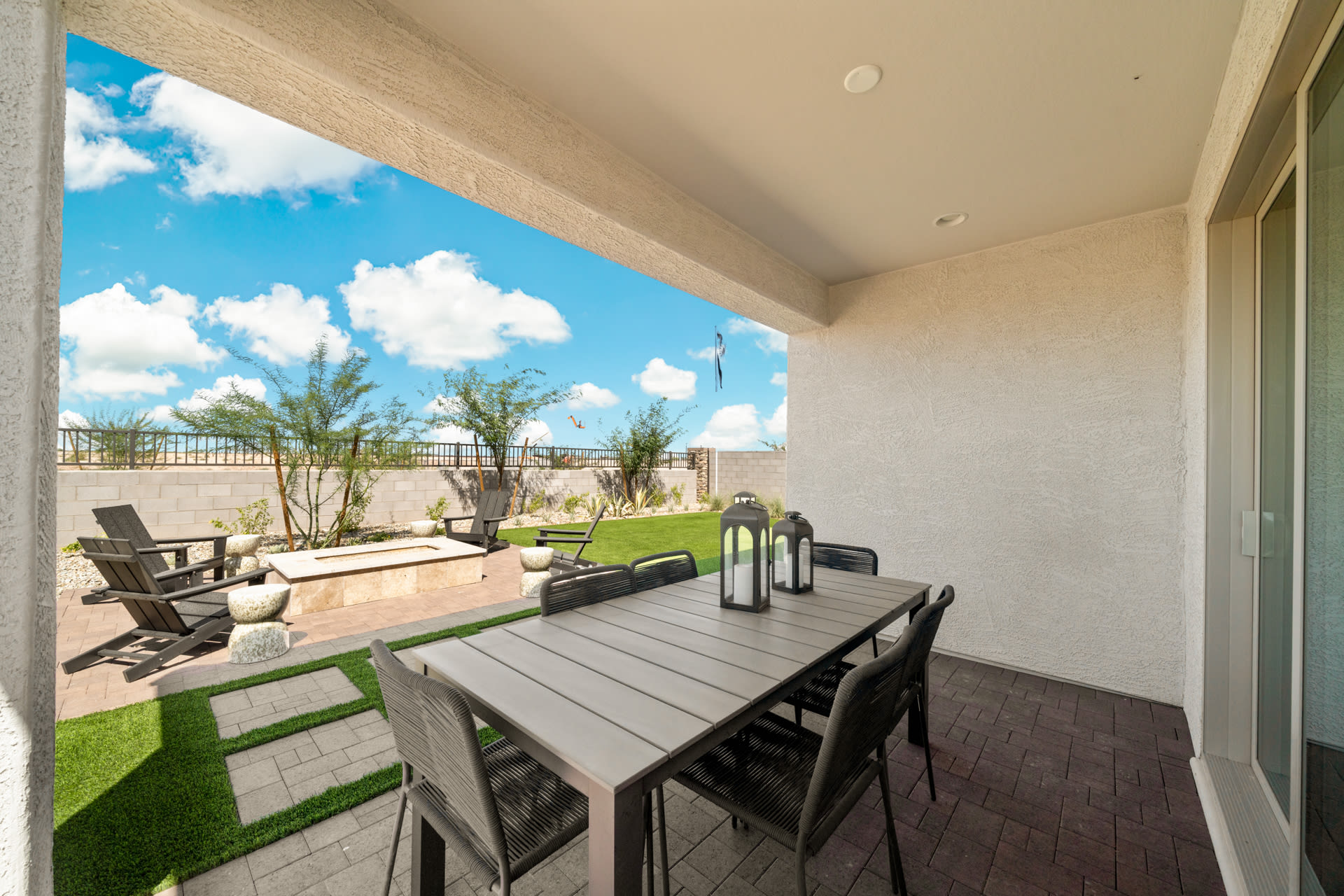 Backyard Covered Patio | Radiance Floorplan | Elara at Moonlight | New Homes in Maricopa, AZ by Landsea Homes