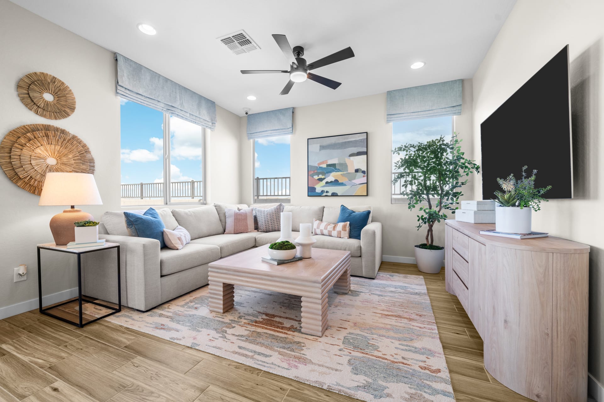 Great Room | Skyline Floorplan | Elara at Moonlight | New Homes in Maricopa, AZ by Landsea Homes