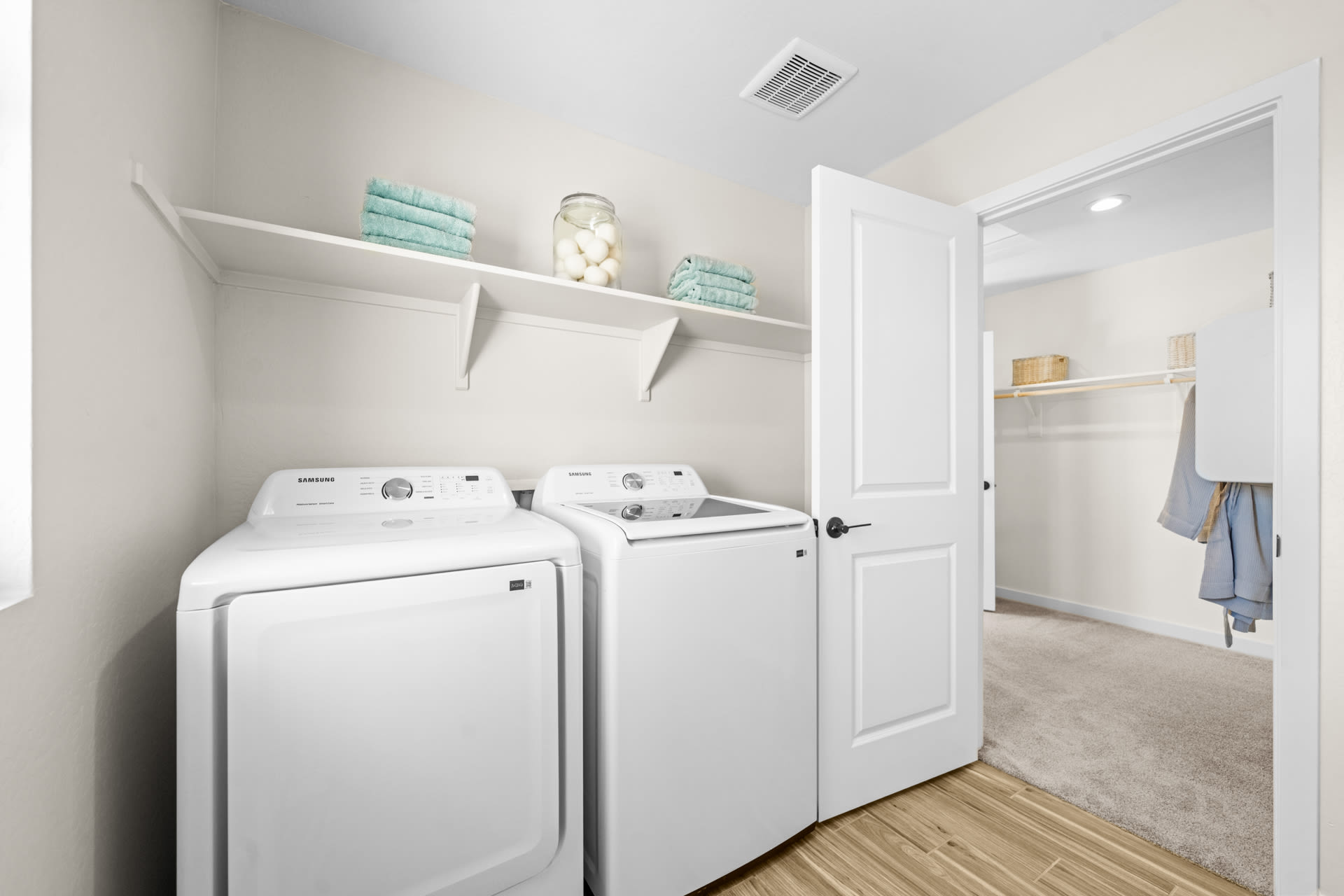 Laundry Room | Skyline Floorplan | Elara at Moonlight | New Homes in Maricopa, AZ by Landsea Homes