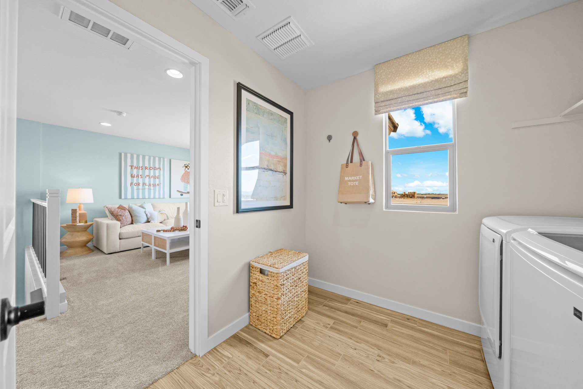 Laundry Room | Skyline Floorplan | Elara at Moonlight | New Homes in Maricopa, AZ by Landsea Homes