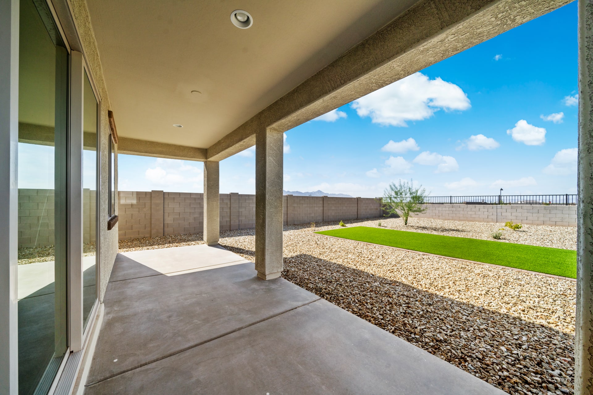 Large Backyard with Covered Patio | Skyline Floorplan | Elara at Moonlight | New Homes in Maricopa, AZ by Landsea Homes
