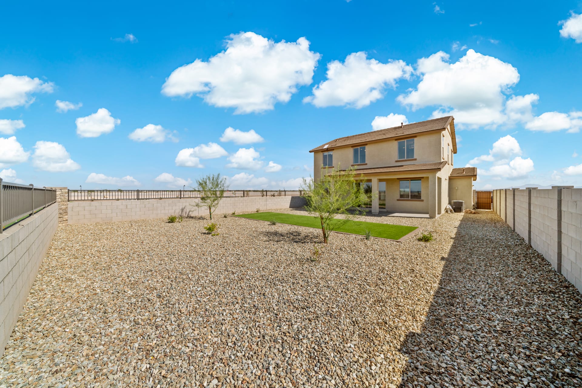Large Backyard with Covered Patio | Skyline Floorplan | Elara at Moonlight | New Homes in Maricopa, AZ by Landsea Homes