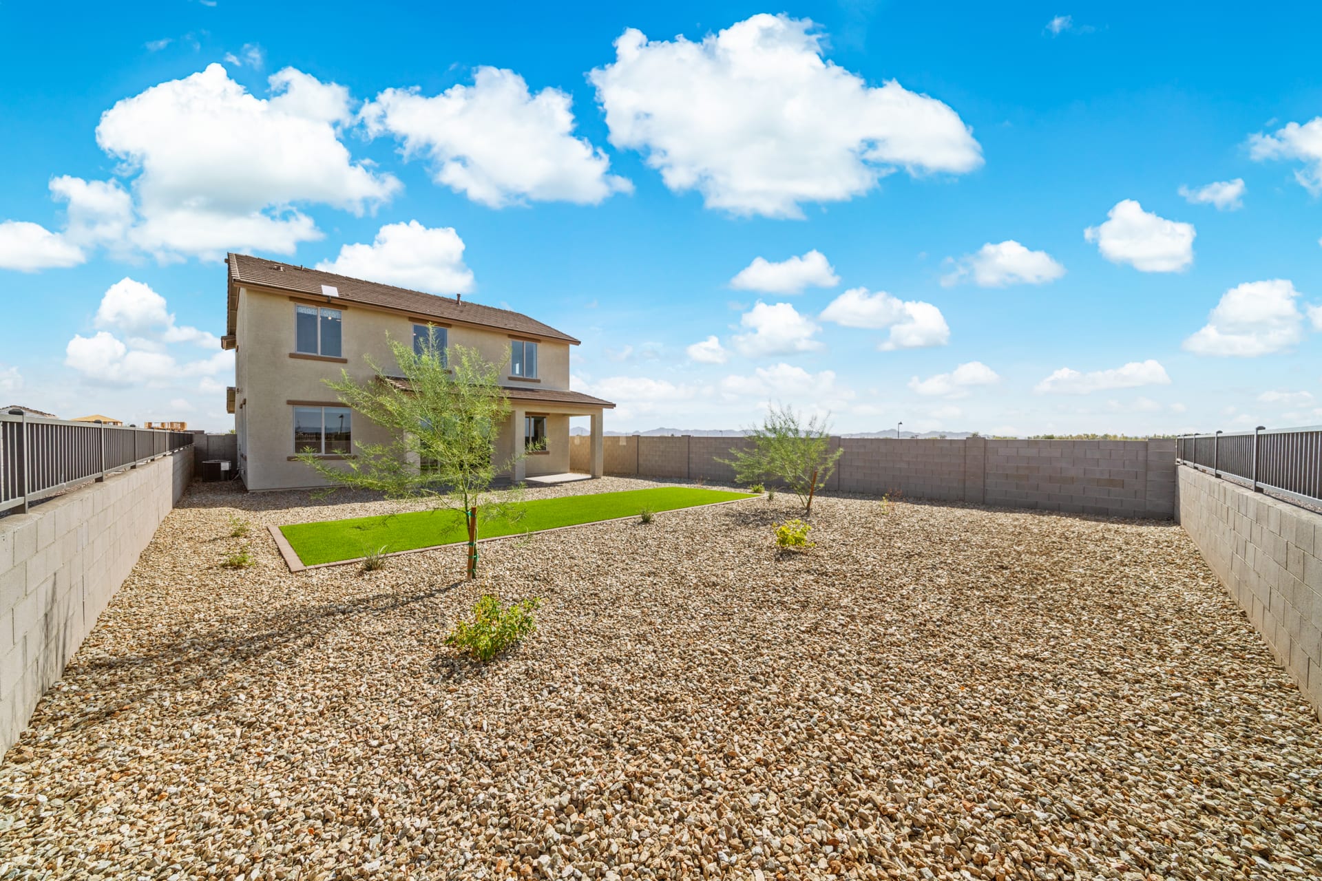 Large Backyard with Covered Patio | Skyline Floorplan | Elara at Moonlight | New Homes in Maricopa, AZ by Landsea Homes